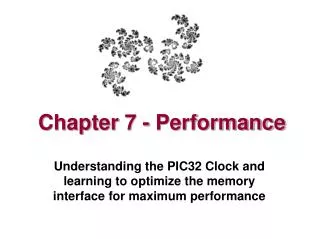 Chapter 7 - Performance