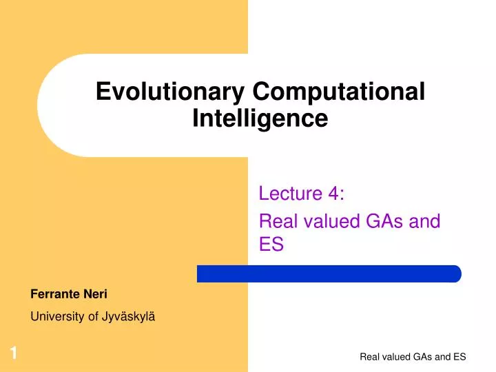 evolutionary computational intelligence