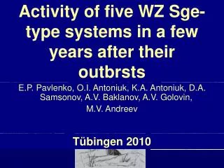 Activity of five WZ Sge-type systems in a few years after their outbrsts