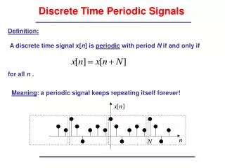 Discrete Time Periodic Signals