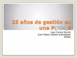 25 a os de gesti n en una p ym e