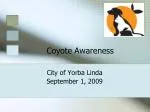 Coyote Awareness - slide 1