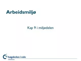 arbeidsmilj