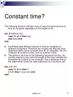 Understanding Constant and Variable Time Complexity in Recursive Functions - slide 1