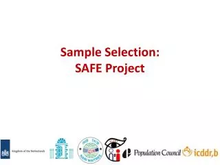 Sample Selection: SAFE Project