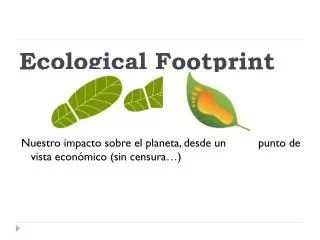 ecological footprint