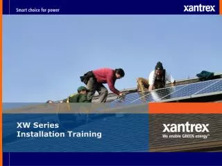 XW Series Installation Training