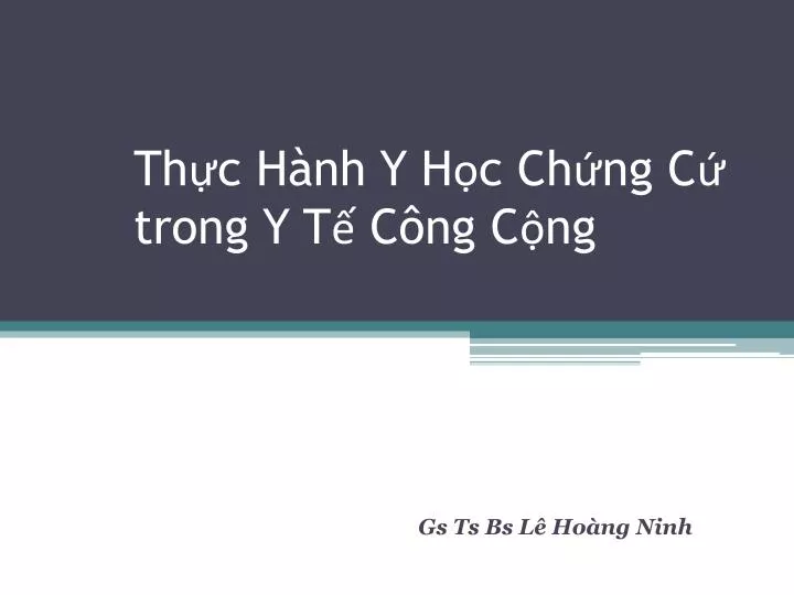 th c h nh y h c ch ng c trong y t c ng c ng