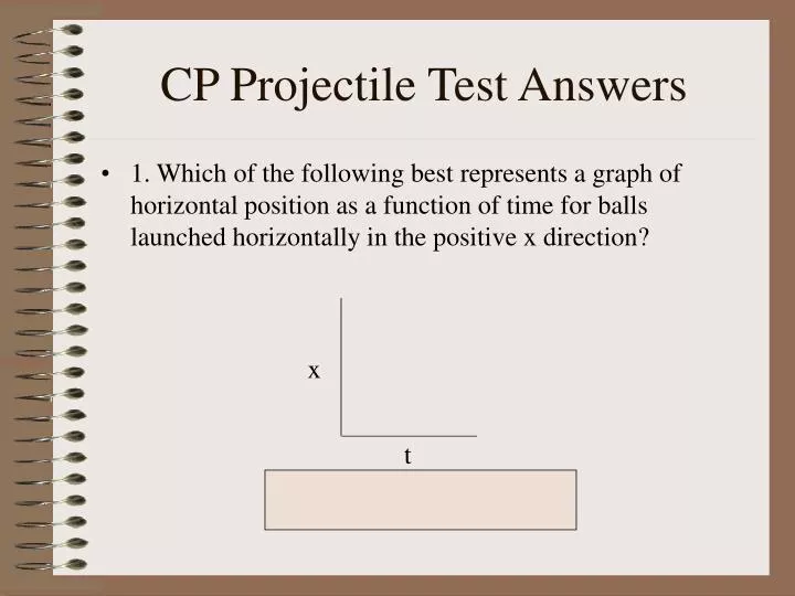 cp projectile test answers