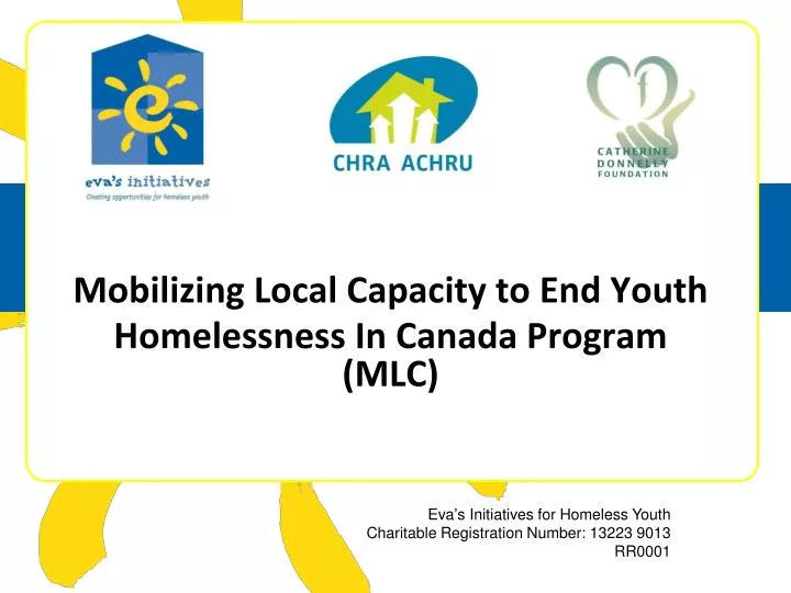 mobilizing local capacity to end youth homelessness in canada program mlc