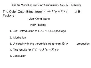 The Color Octet Effect from at B Factorry