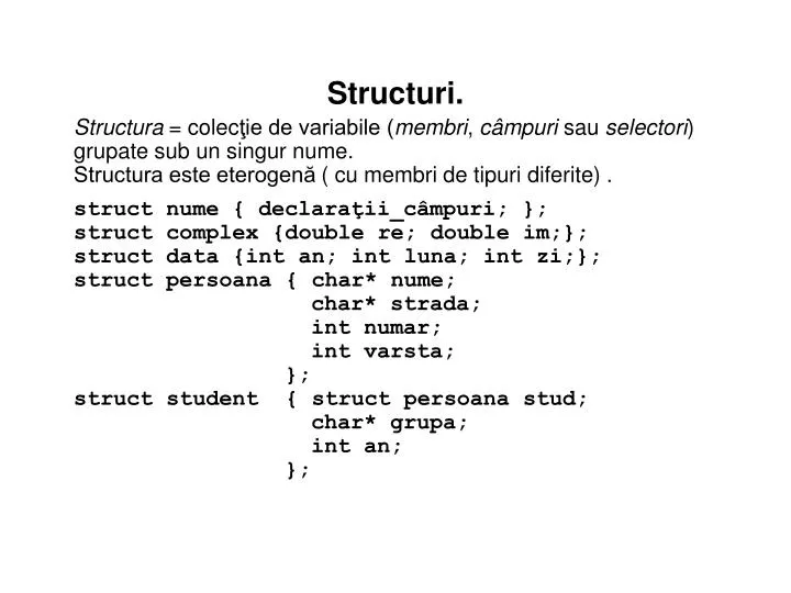 structuri