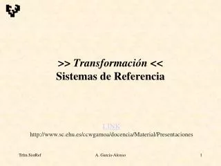 transformaci n sistemas de referencia