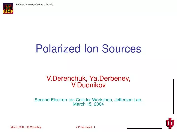 polarized ion sources