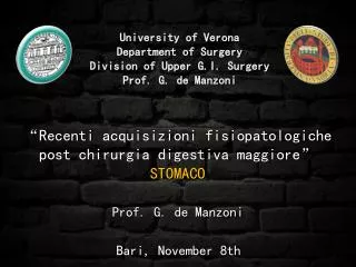 Prof. G. de Manzoni