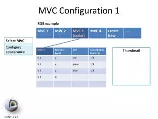 MVC Configuration 1