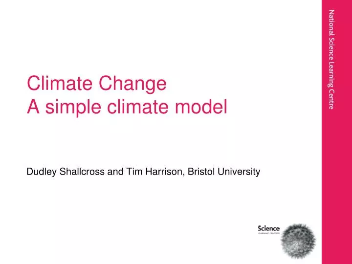 climate change a simple climate model