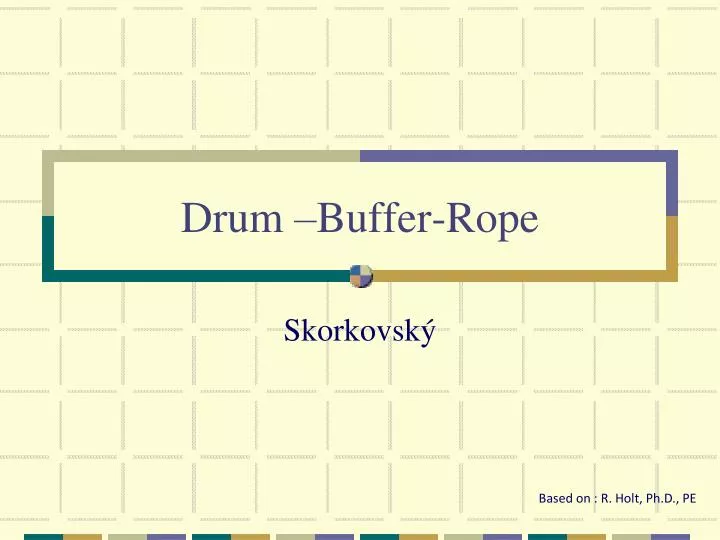 drum buffer rope