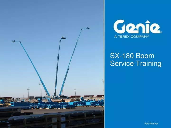 sx 180 boom service training