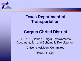 Texas Department of Transportation Corpus Christi District