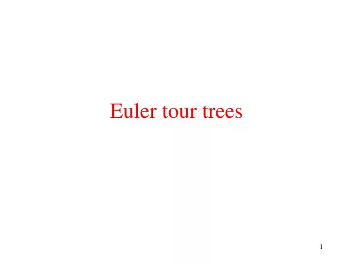 euler tour trees