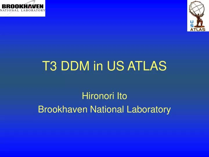 t3 ddm in us atlas