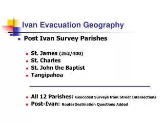 Ivan Evacuation Geography