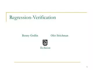 Regression-Verification