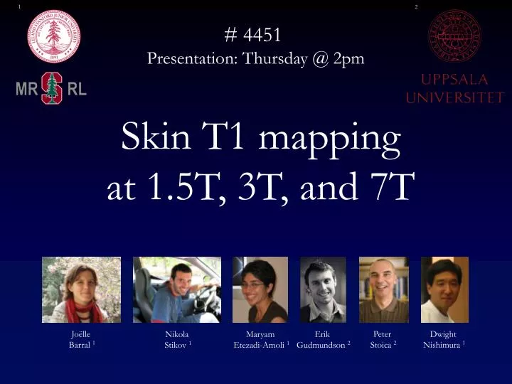 skin t1 mapping at 1 5t 3t and 7t
