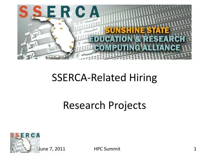 sserca related hiring research projects