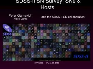 SDSS-II SN Survey: SNe &amp; Hosts