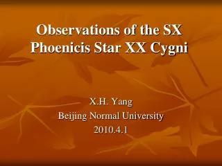 Observations of the SX Phoenicis Star XX Cygni