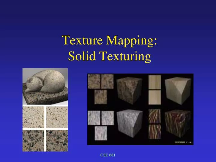 texture mapping solid texturing