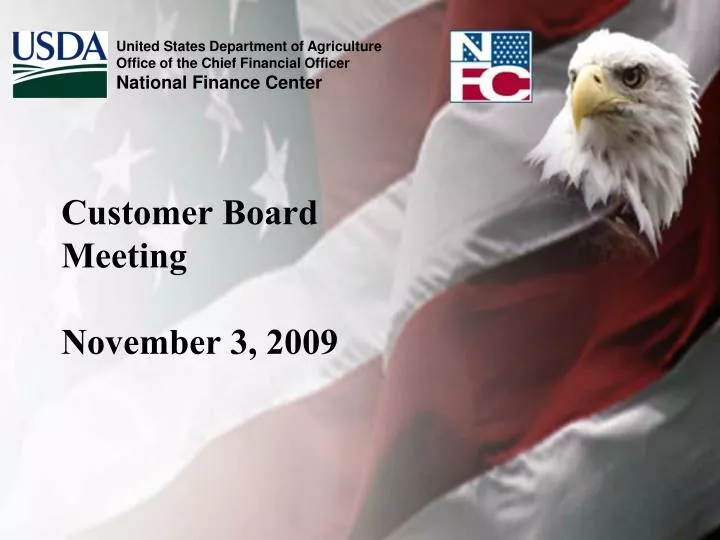 customer board meeting november 3 2009