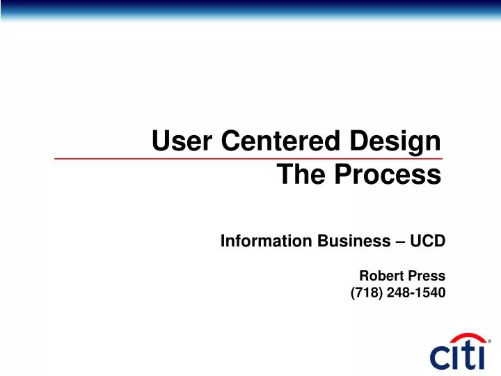 user centered design the process