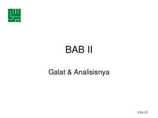 bab ii