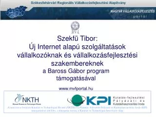 szekf tibor j internet alap szolg ltat sok v llalkoz knak s v llalkoz sfejleszt si szakembereknek