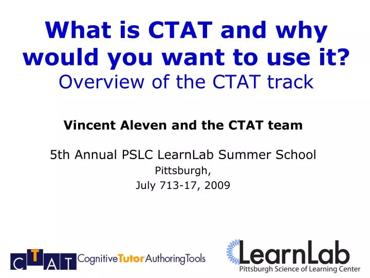 what is ctat and why would you want to use it overview of the ctat track