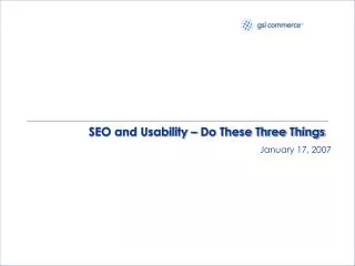 SEO and Usability – Do These Three Things