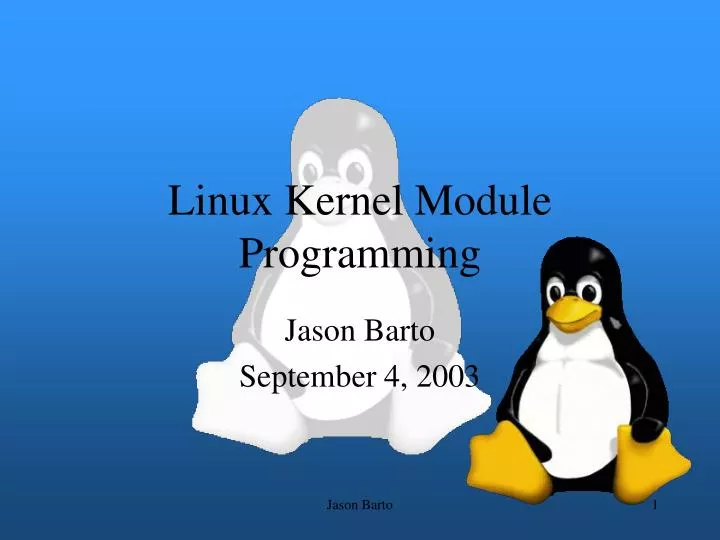 linux kernel module programming