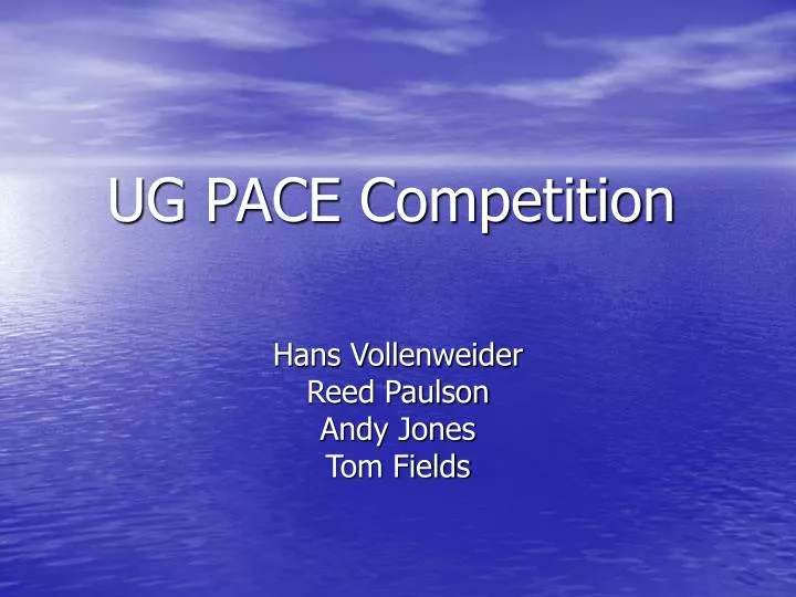 ug pace competition