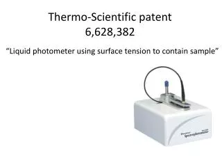 Thermo-Scientific patent 6,628,382