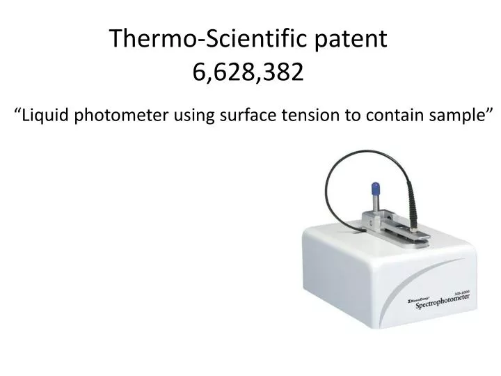 thermo scientific patent 6 628 382