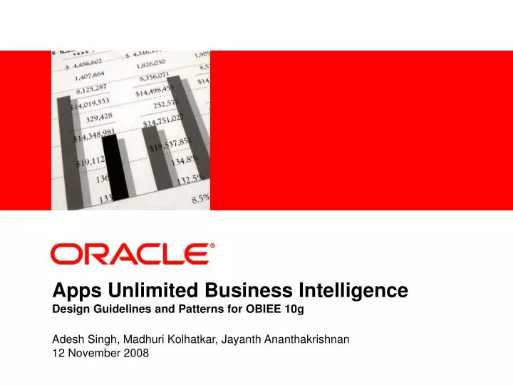 apps unlimited business intelligence design guidelines and patterns for obiee 10g