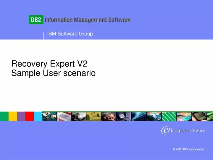 recovery expert v2 sample user scenario