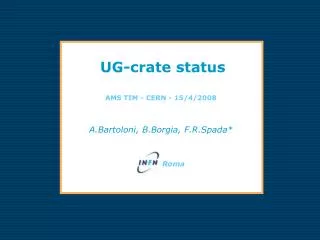 UG-crate status