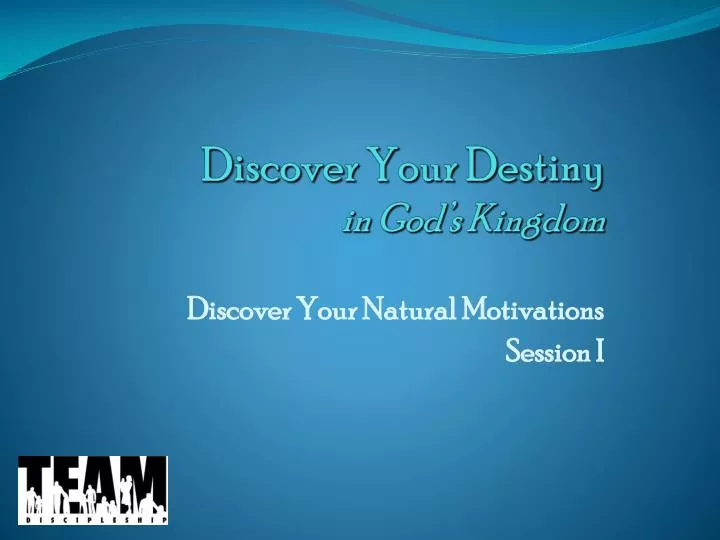 discover your destiny in god s kingdom