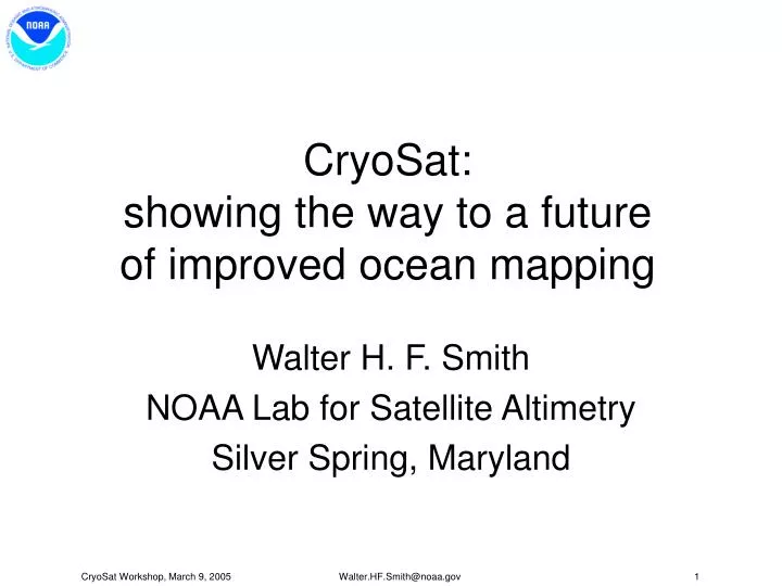 cryosat showing the way to a future of improved ocean mapping
