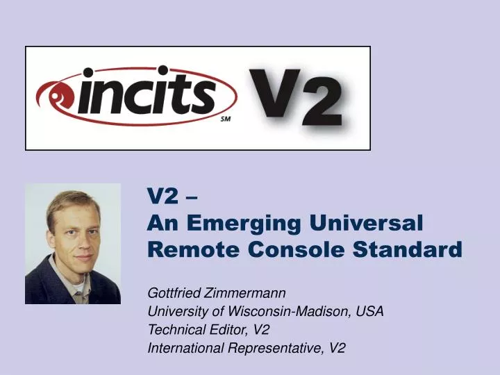 v2 an emerging universal remote console standard