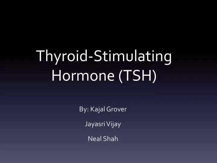 thyroid stimulating hormone tsh